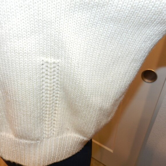 Demylee New York Peyton Wool Cotton Blend Knit Ivory Cream Cardigan Sweater XS - Picture 6 of 15